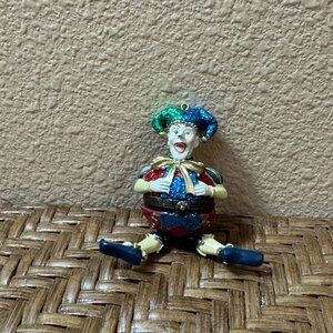 Katherine's Collection Winking Jester Harlequin Ornament Trinket Box